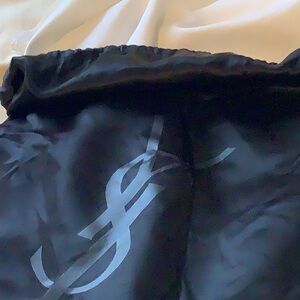 YSL Black Satin Dust Bag